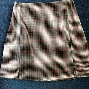 Old Money Aesthetic Plaid Skirt